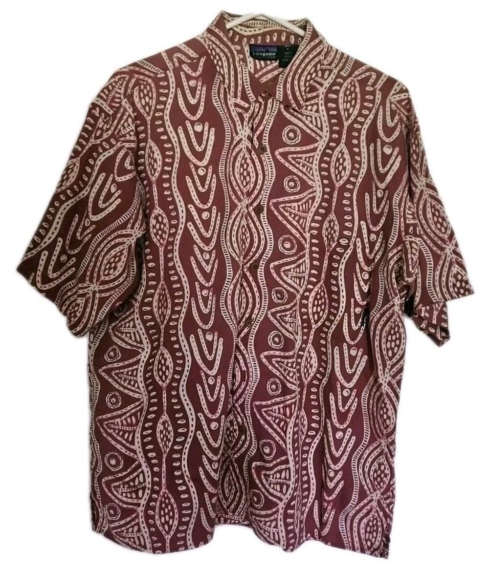 Patagonia Vintage 89 Shirt Mens Sz Med Dreamtime Camp Tribal Southwest
